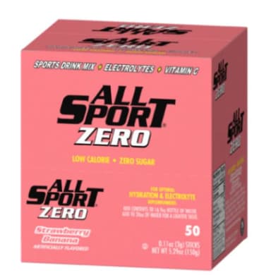 All Sport Zero Powder Stk Strawberry Ban