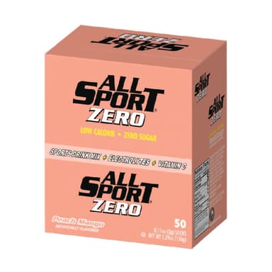 All Sport Zero Powder Sticks Peach Mango