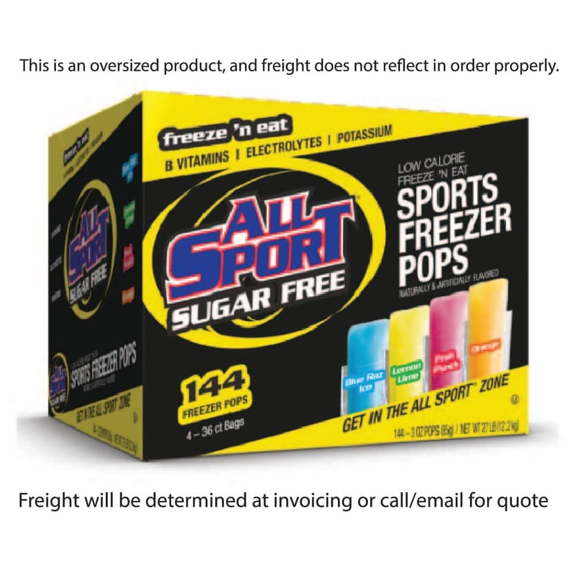 ALL SPORT SUGAR FREE SPORTS FREEZER POP