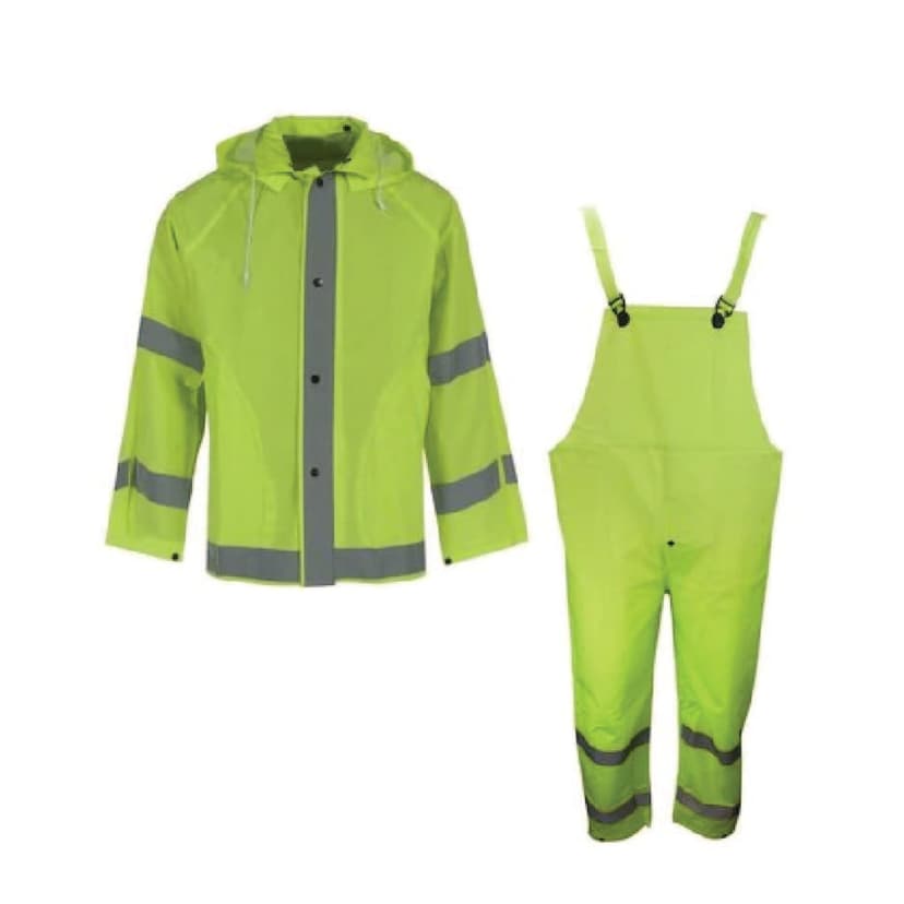 RAIN SUIT 3-PIECE LIME GREEN