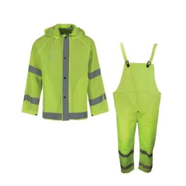 3-Piece Rain Suit Lime Green