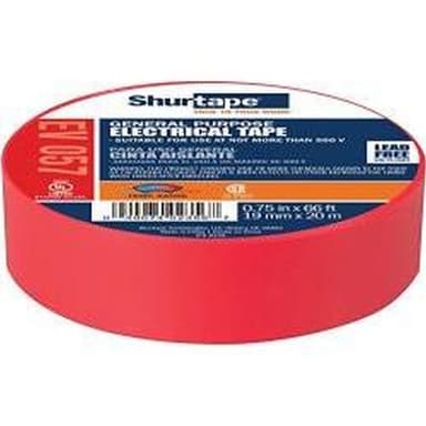 Shurtape Red Electrical Tape Roll