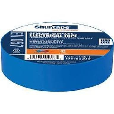 SHURTAPE ELECTRICAL TAPE ROLL BLUE