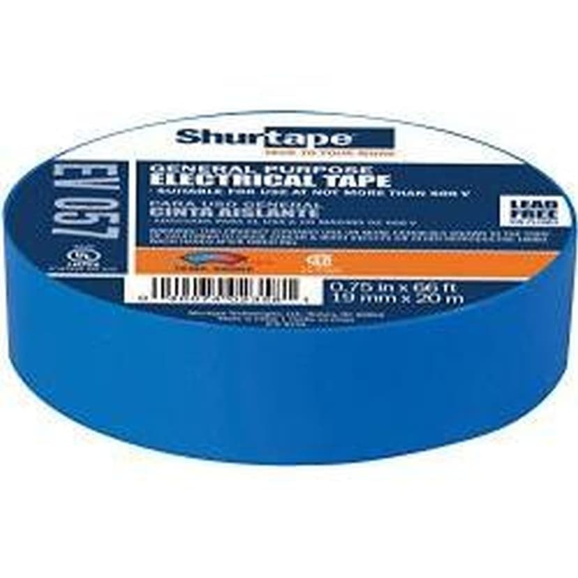 SHURTAPE ELECTRICAL TAPE ROLL BLUE
