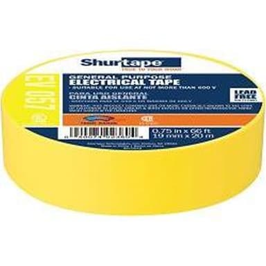 Shurtape Yellow Electrical Tape Roll