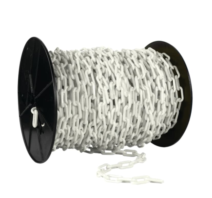 1.5 in. (#6, 38mm) x 100 ft. White