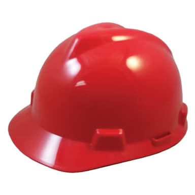 MSA V-Gard Red Cap Hard Hat