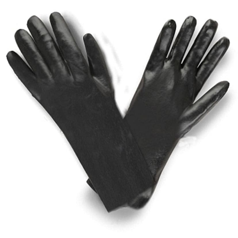 PVC GLOVE 14 BLACK SMOOTH FI