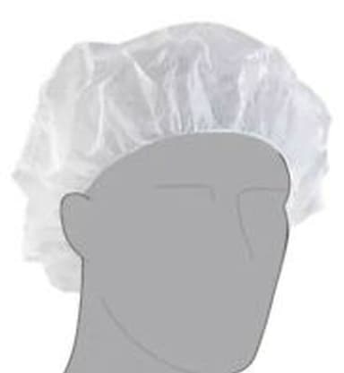 White Polypropylene Bouffant Cap 21"