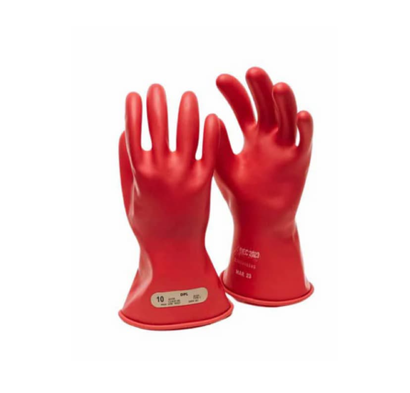 Rbr Glove-Single-0-11in-Red-SZ:8-1000V