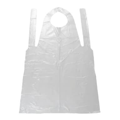 White Polypropylene Apron 1.25mil