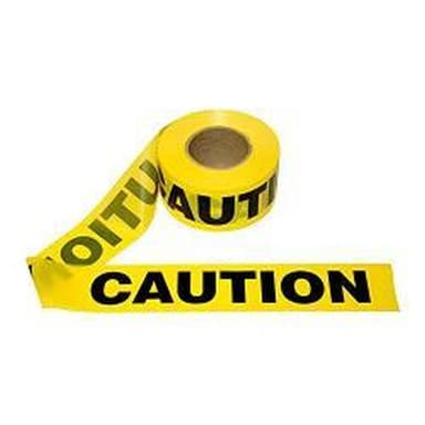 Caution Tape 3x1000' Yellow/Black
